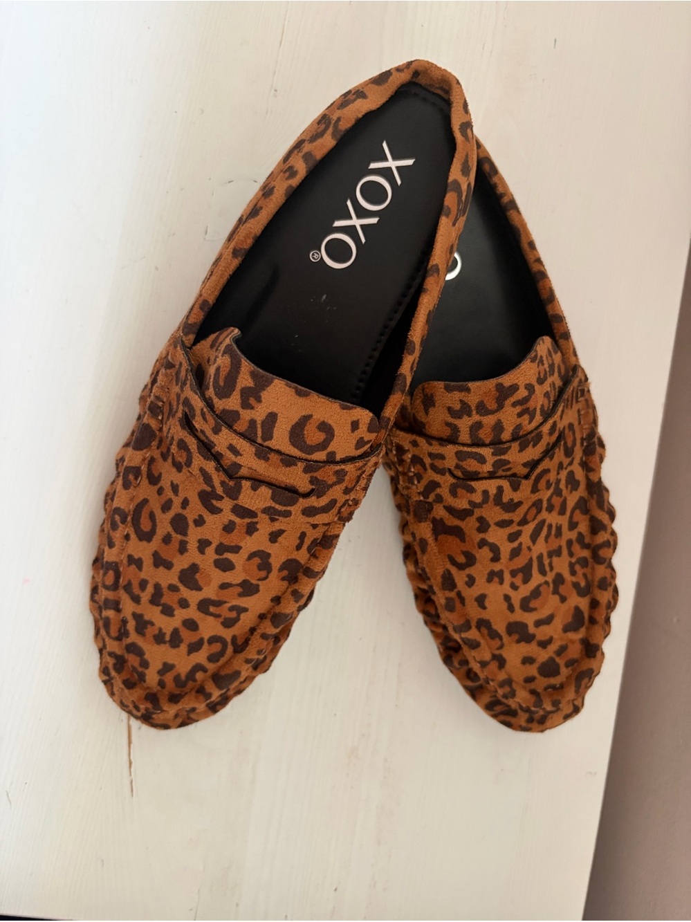 XOXO Leopard Print Brown Slip-On Mules